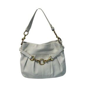 Coach Hampton White Hobo Shoulder Bag Gold tone Hardware NWOT